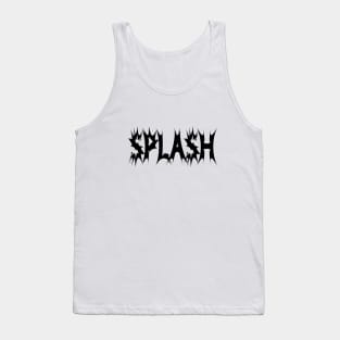 Splash splashing typographic logo Tank Top